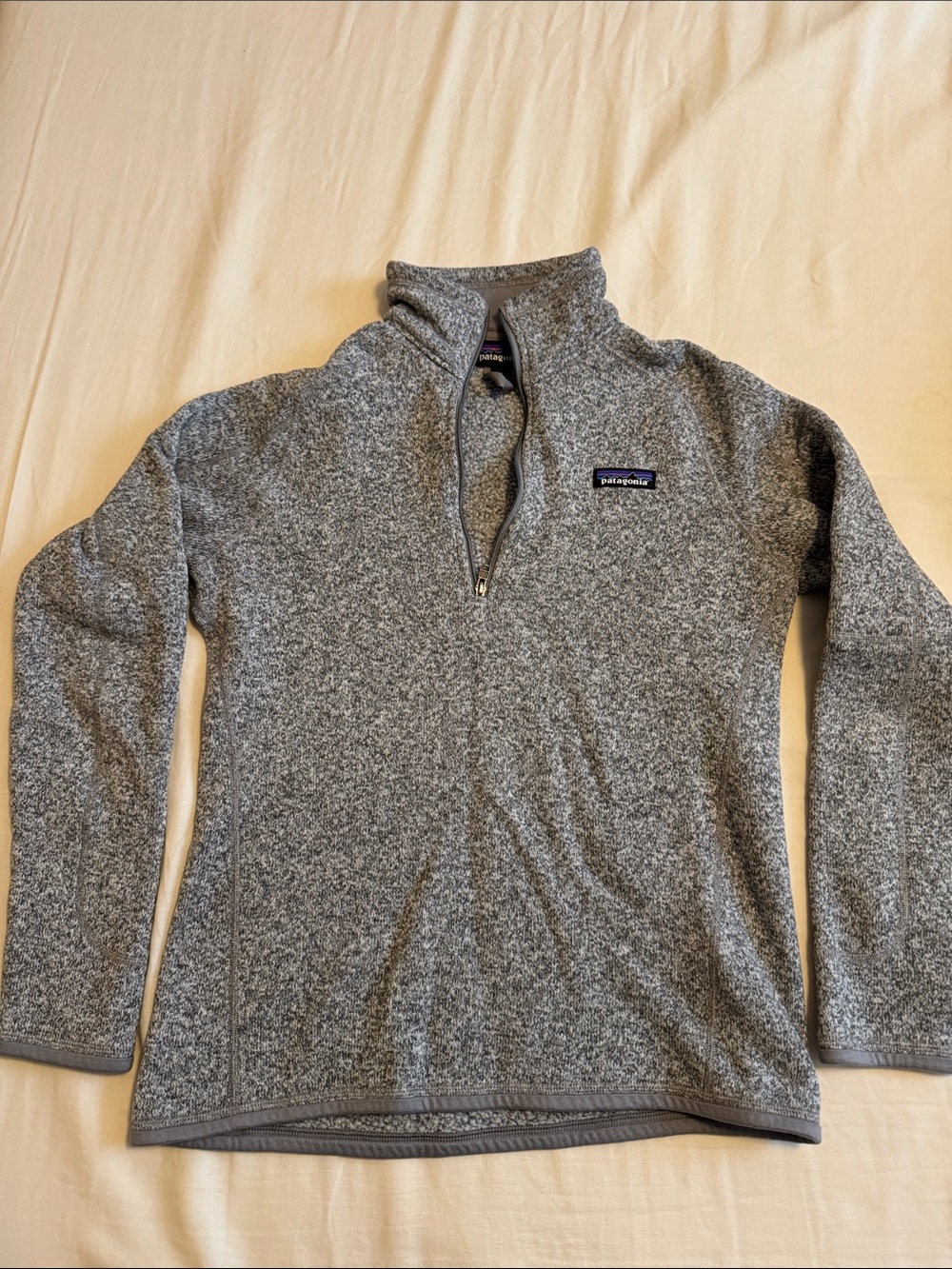 Patagonia Women’s Quarter-Zip Fleece Sweater - Gray Heather